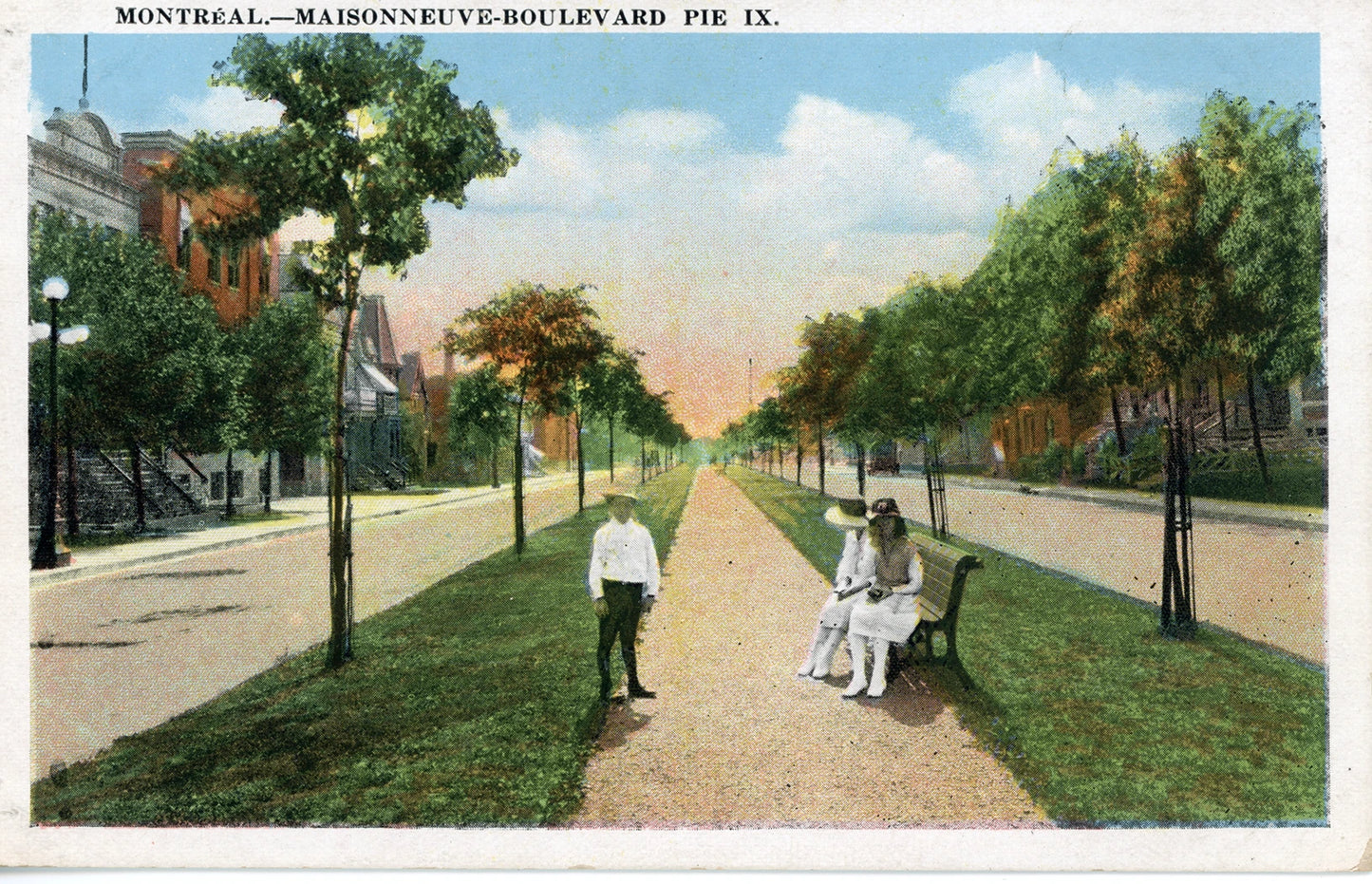Carte postale du boulevard Pie-IX