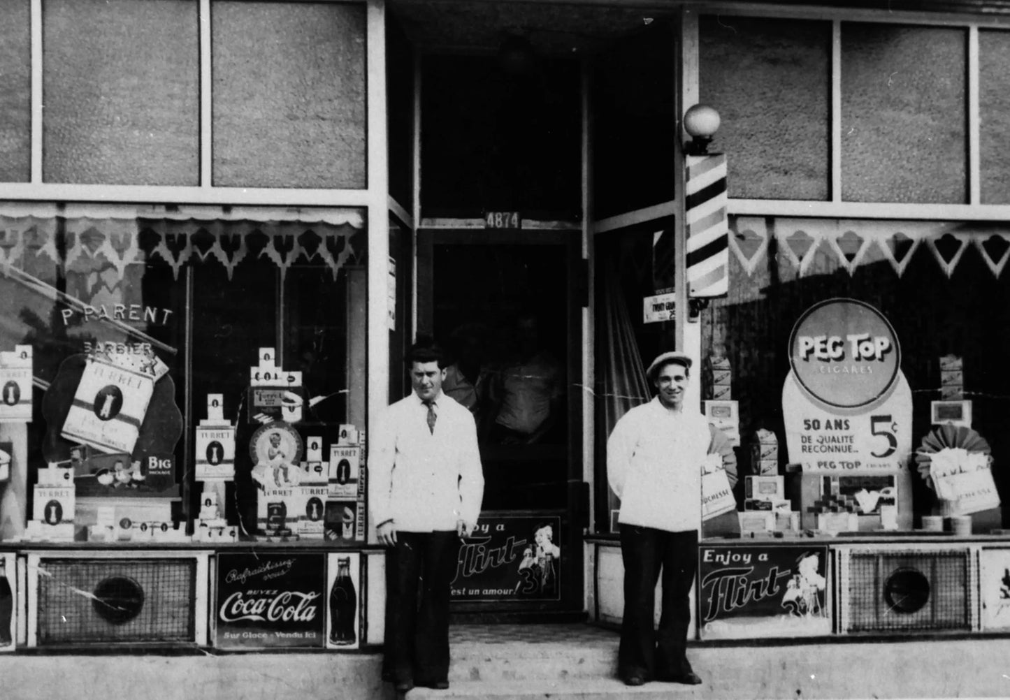 Salon de barbier P. Parent
