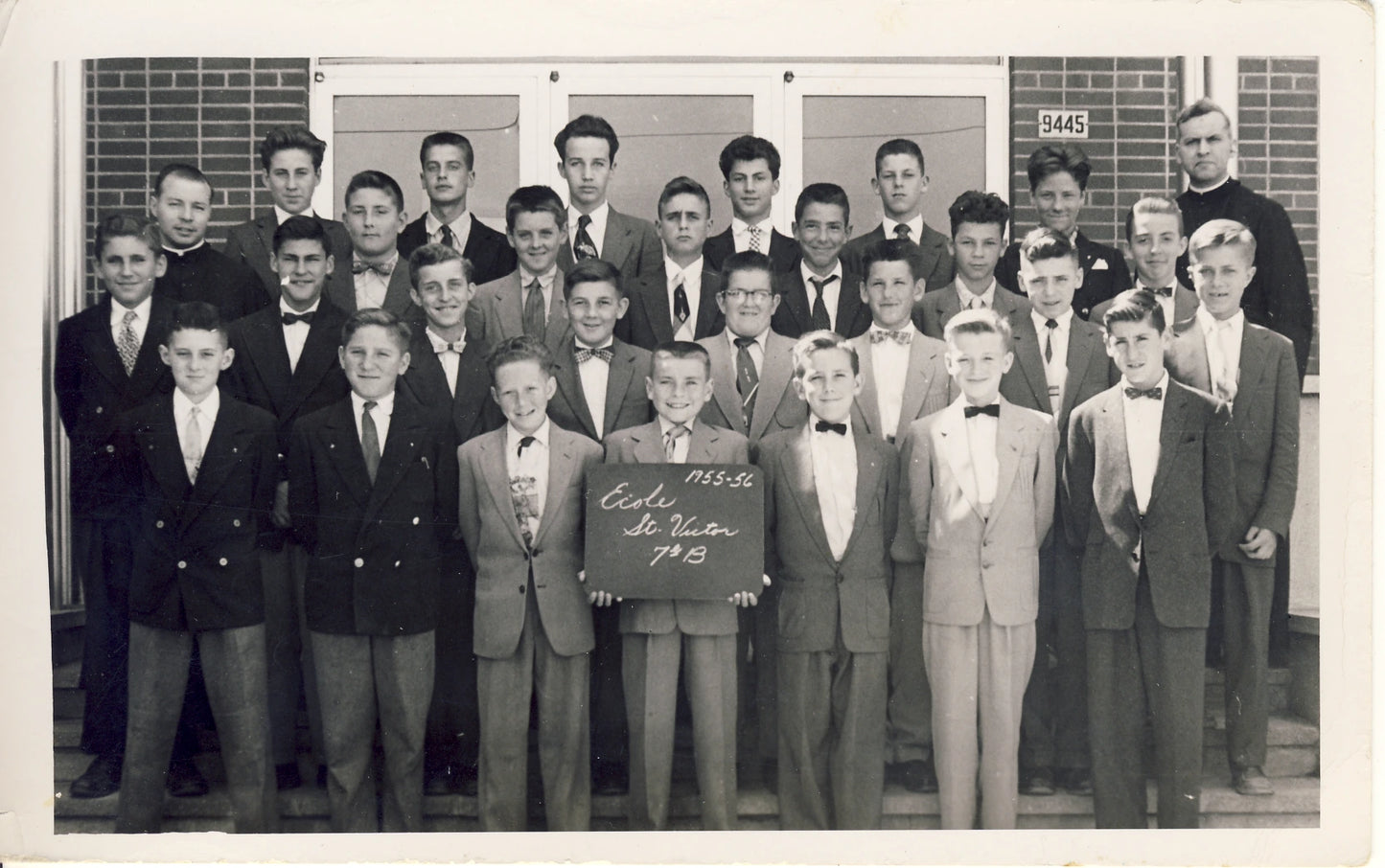 Élèves de 7e année B de l'école Saint-Victor