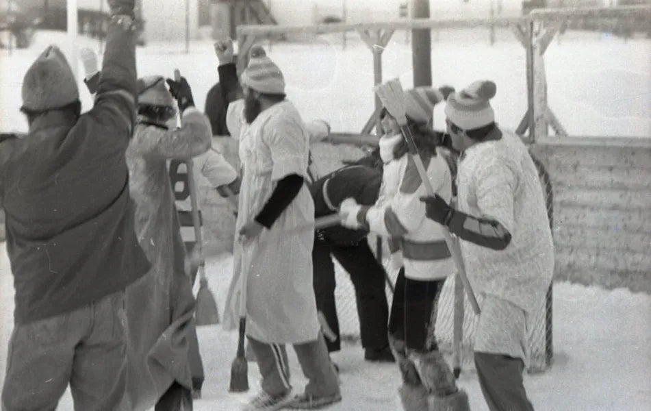 Partie de ballon-balai