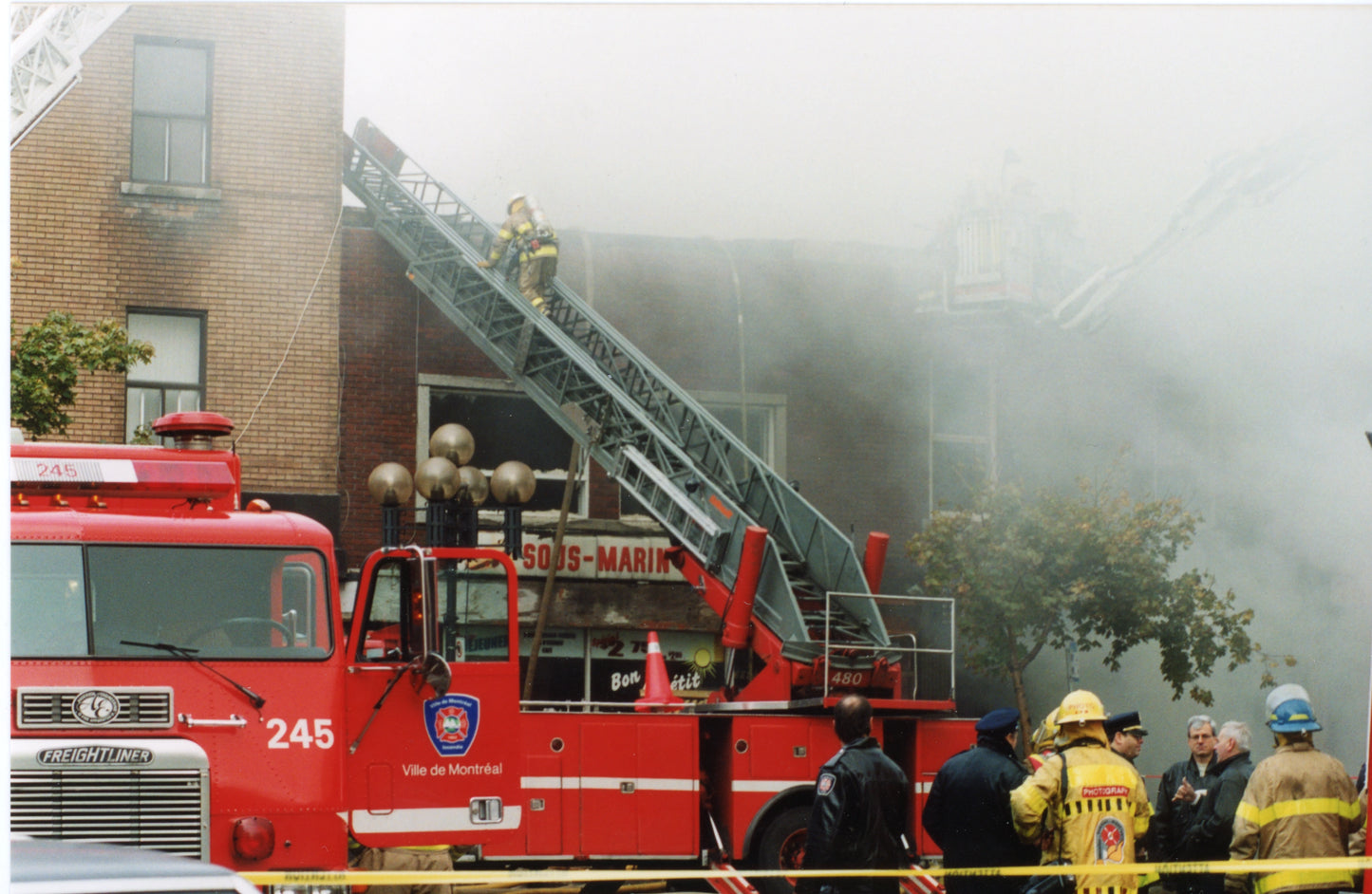 Incendie au bar "Les talons noirs"