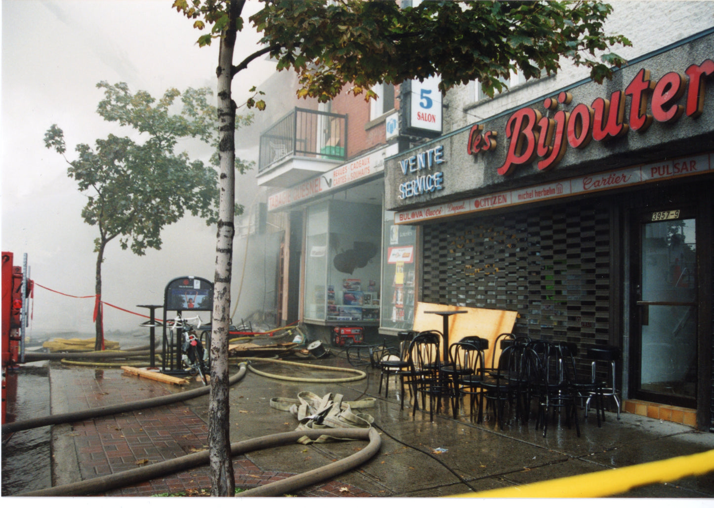 Incendie au bar "Les talons noirs"
