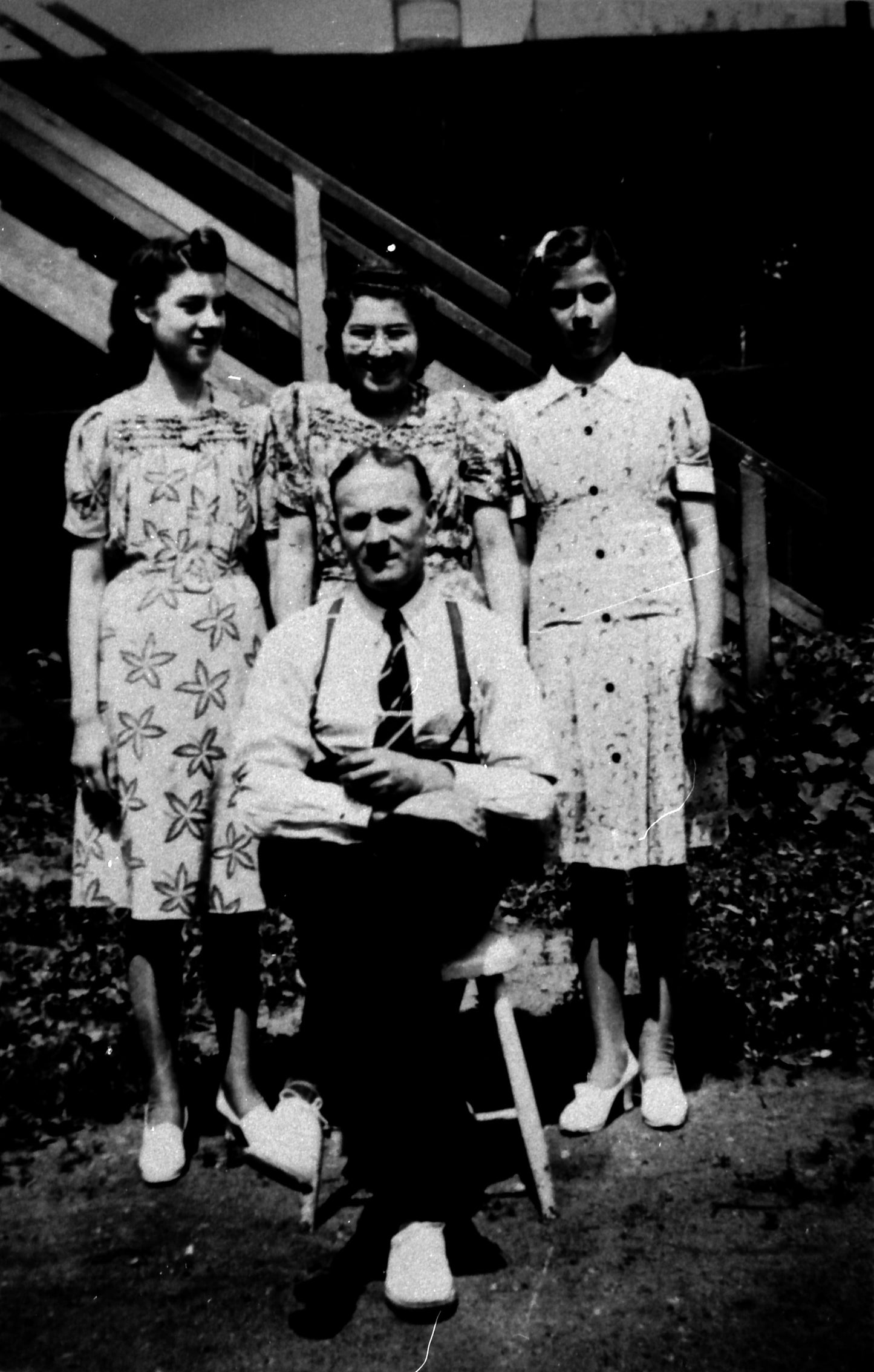 Joseph Bergeron et ses filles