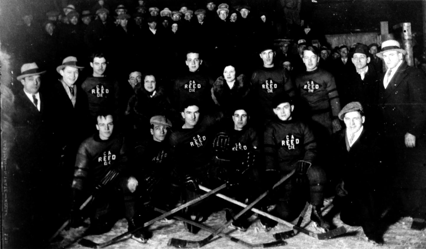 Groupe de joueurs de hockey