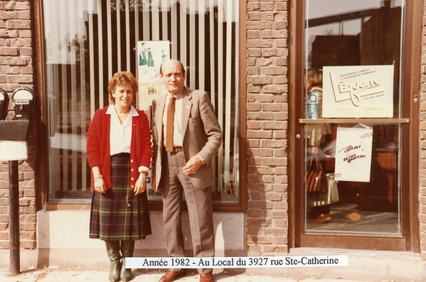 Louise Harel au local du 3987 rue Ste-Catherine