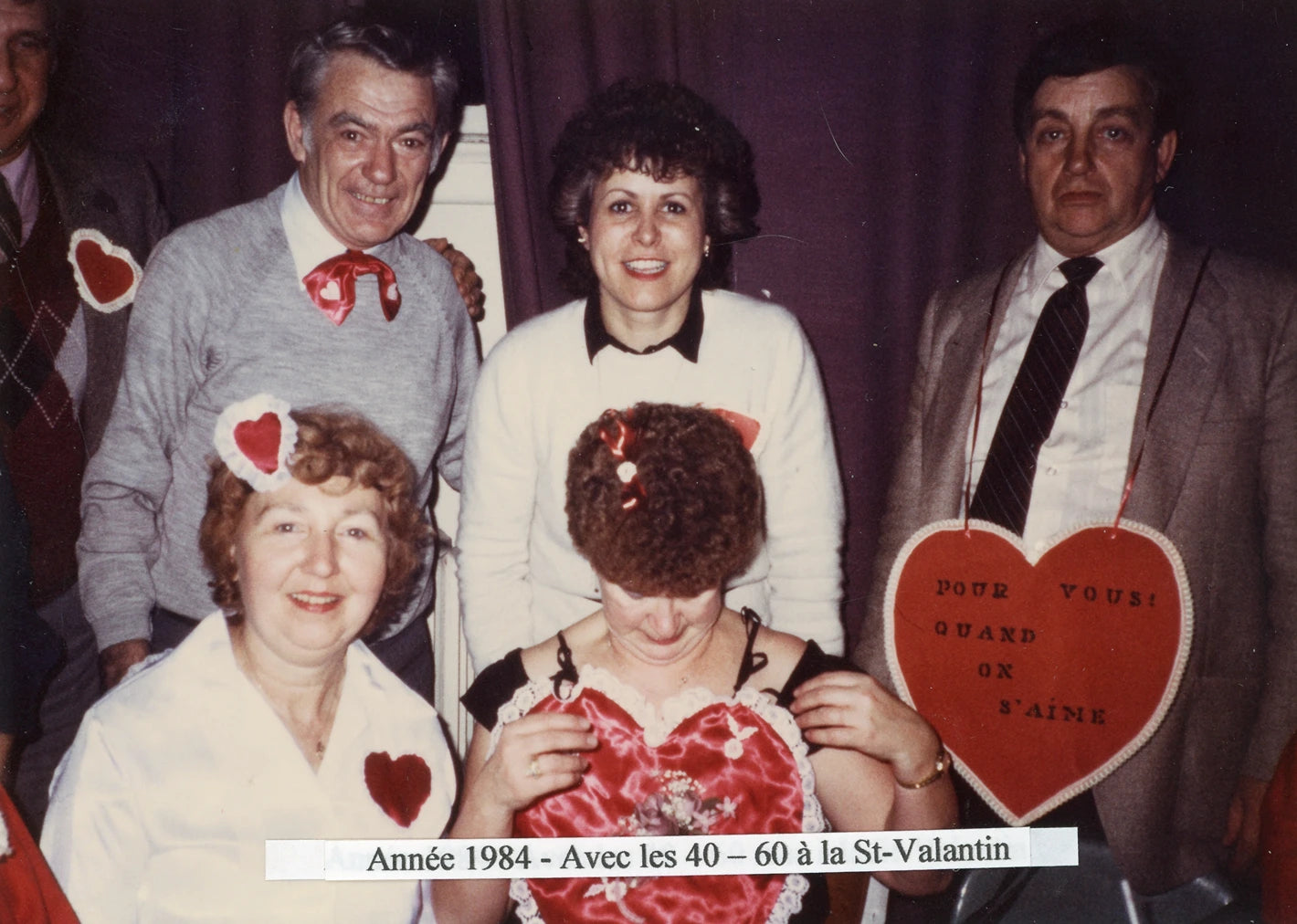 Les membres du club des 40-60 à la Saint-Valentin