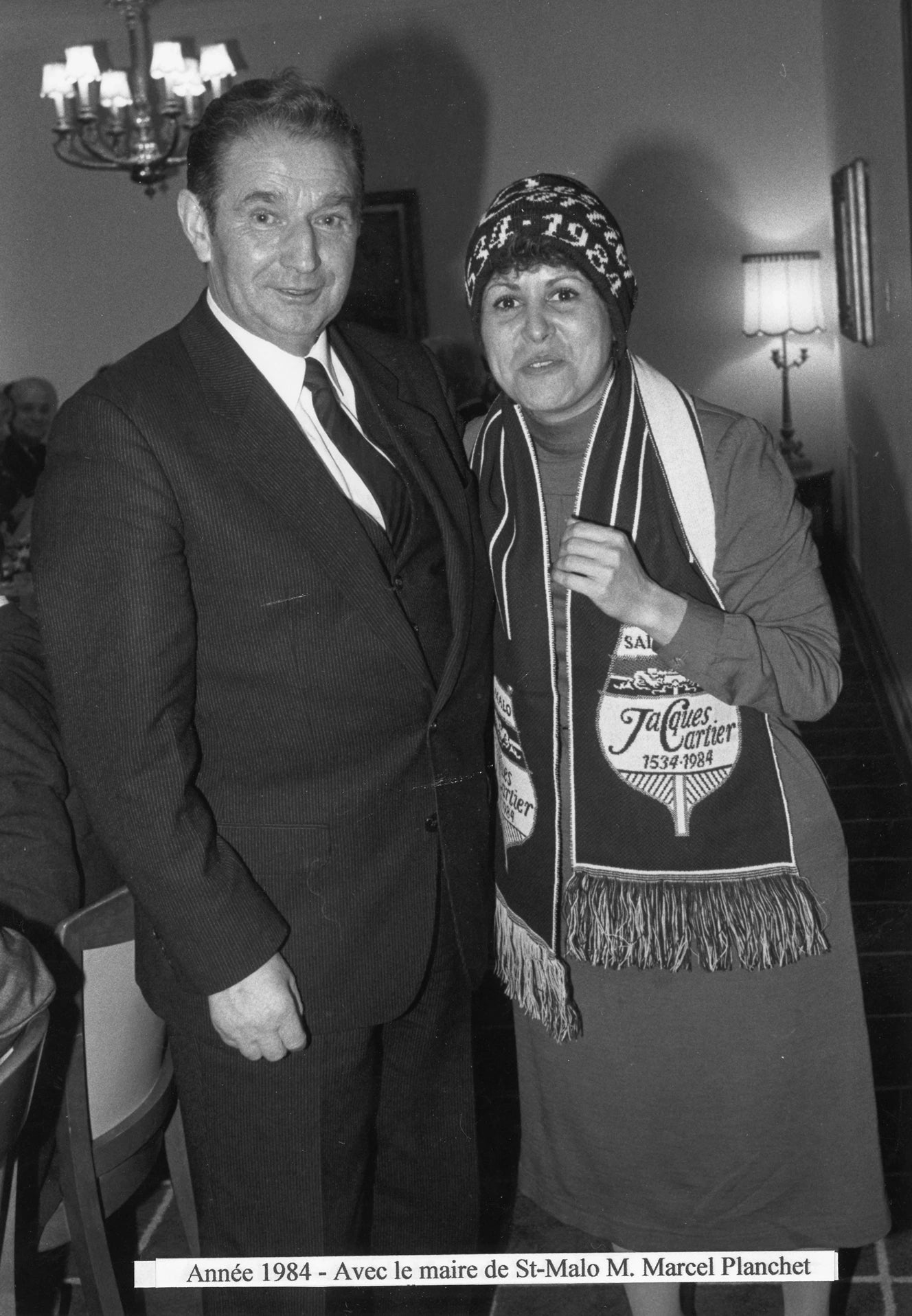 Louise Harel avec M. Marcel Planchet