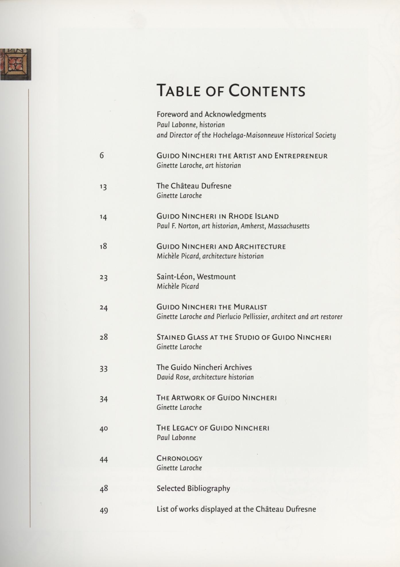 Guido Nincheri - A Florentine Artist in North America