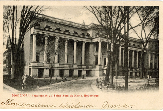 Carte postale du pensionnat de Saint Nom de Marie