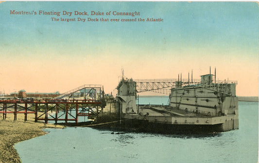 Carte postale d'un quai flottant