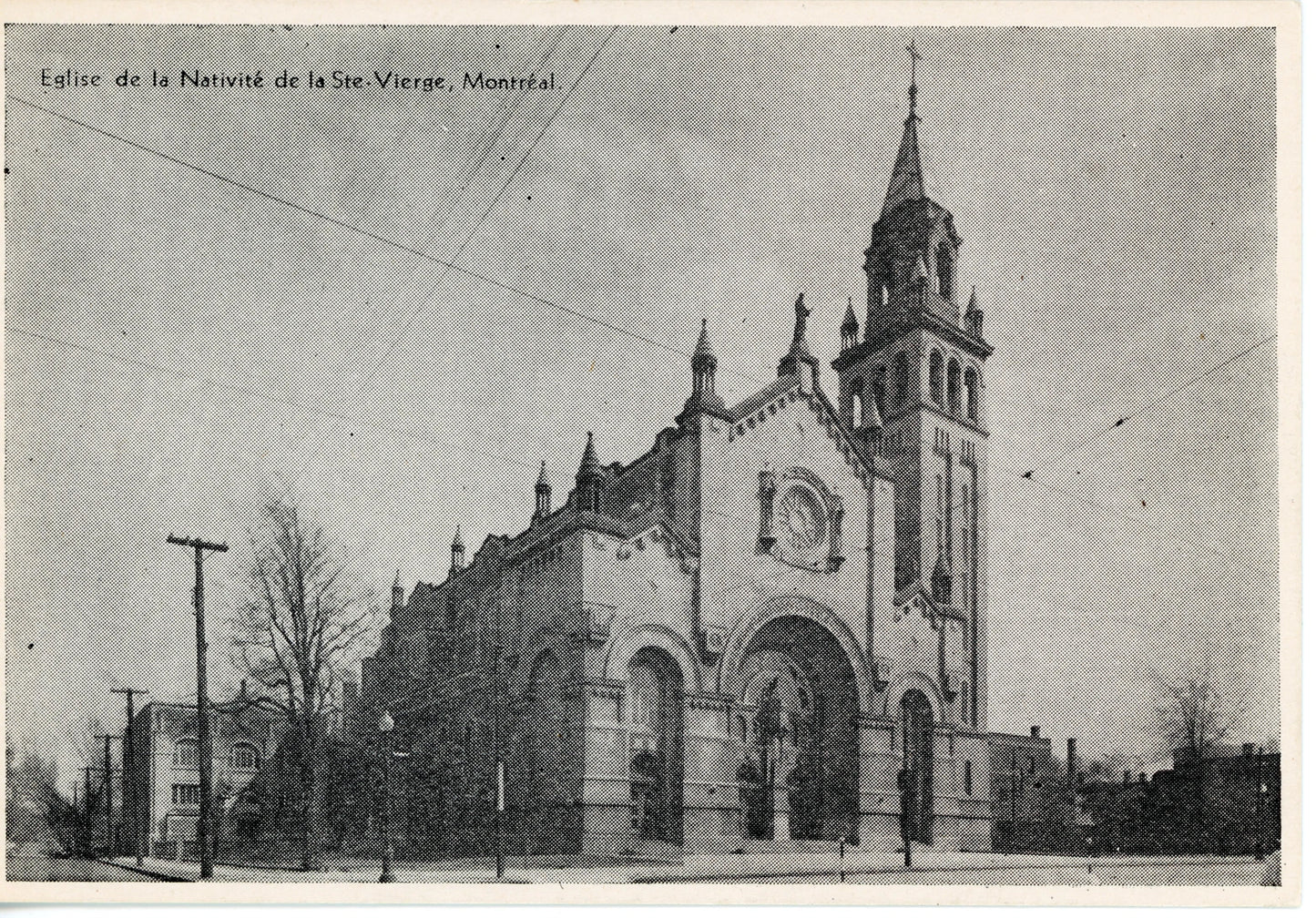Carte postale de l'Église Nativité de la Sainte Vierge d'Hochelaga