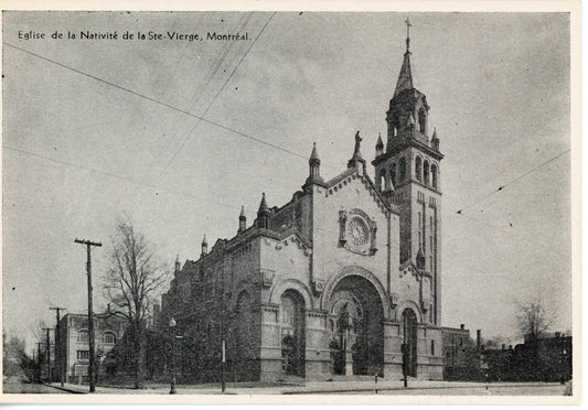Carte postale de l'Église Nativité de la Sainte Vierge d'Hochelaga
