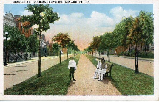 Carte postale du boulevard Pie-IX