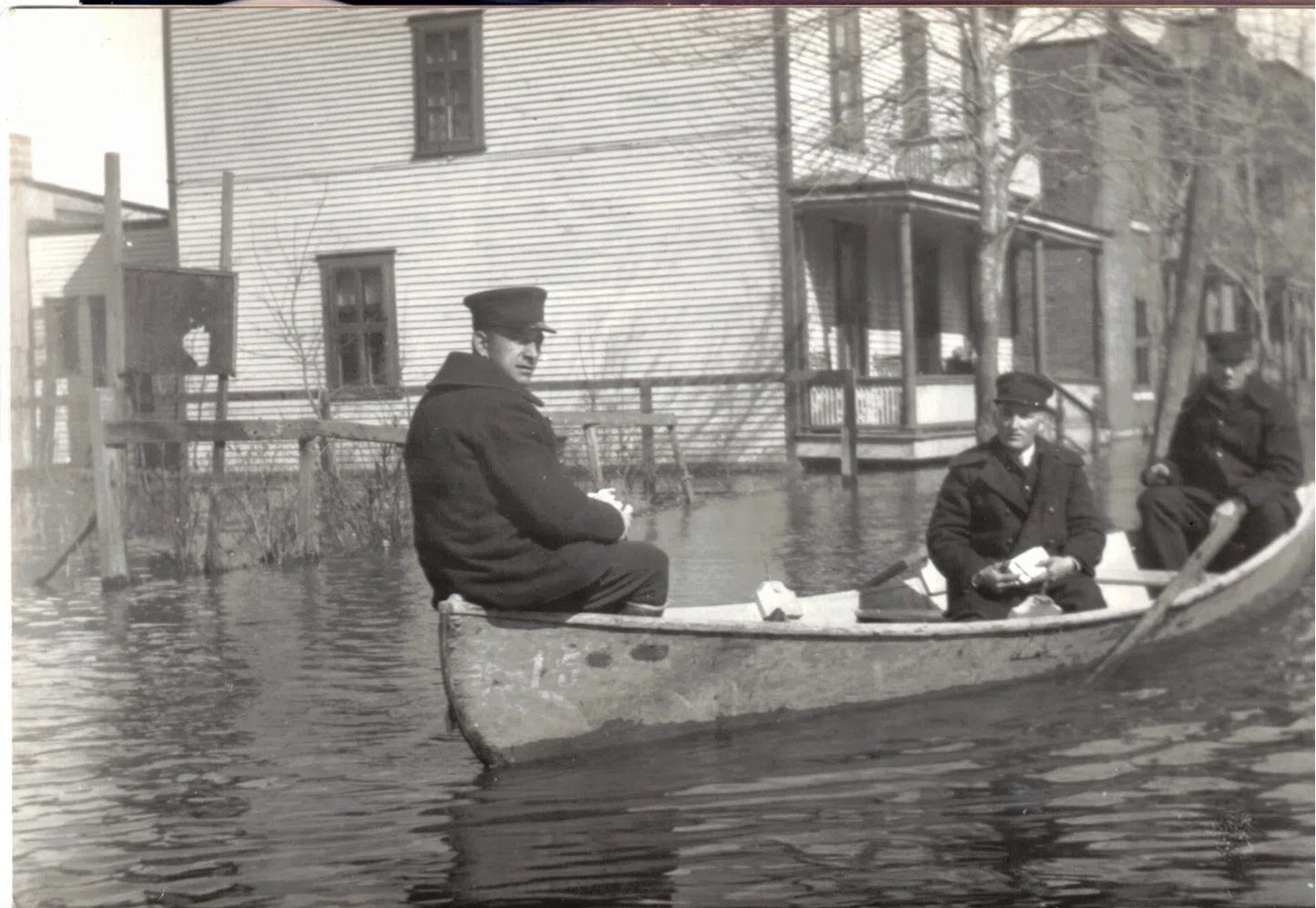 Inondation au printemps de 1928 rue Lepailleur