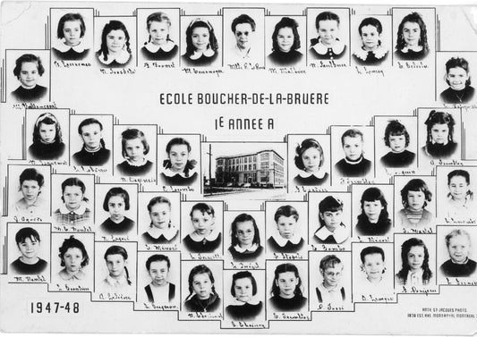 Jeunes écolières de 1e année