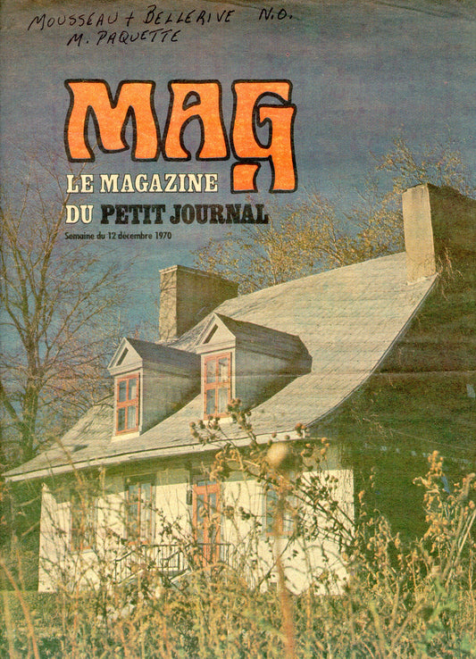 Maison en pierre avec 2 lucarnes dans un magazine