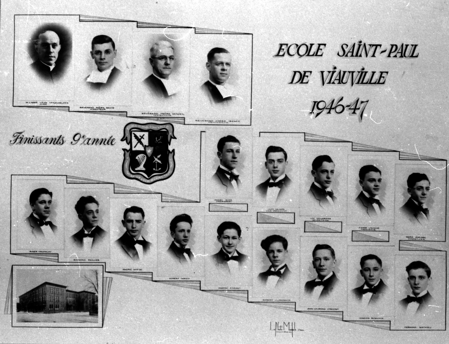 Finissants de 9è année de l'école Saint-Paul-de-Viauville