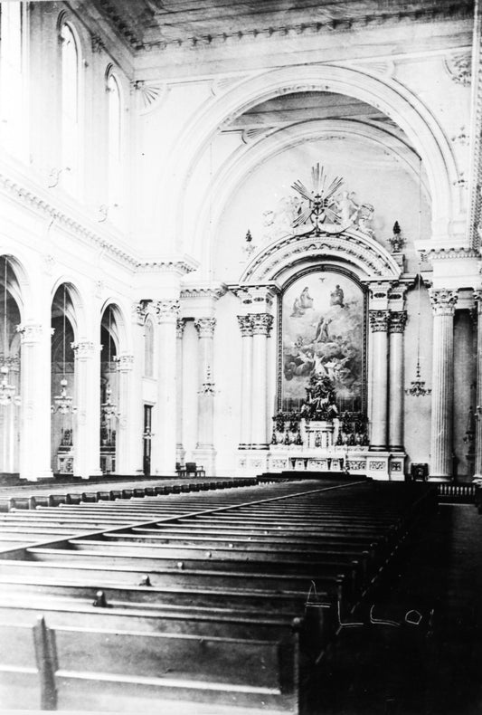 Église Nativité-de-la-Sainte-Vierge d'Hochelaga vu de l'intérieur.