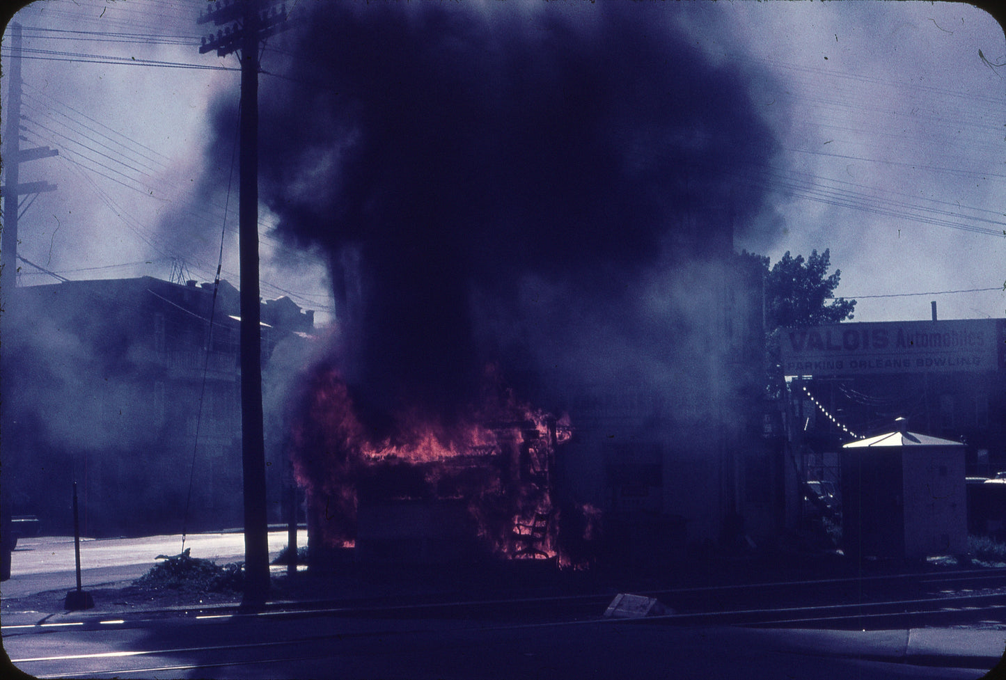 Incendie au Signal Box en 1970