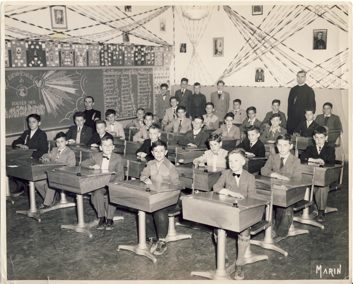 Élèves de l'école Saint-Victor
