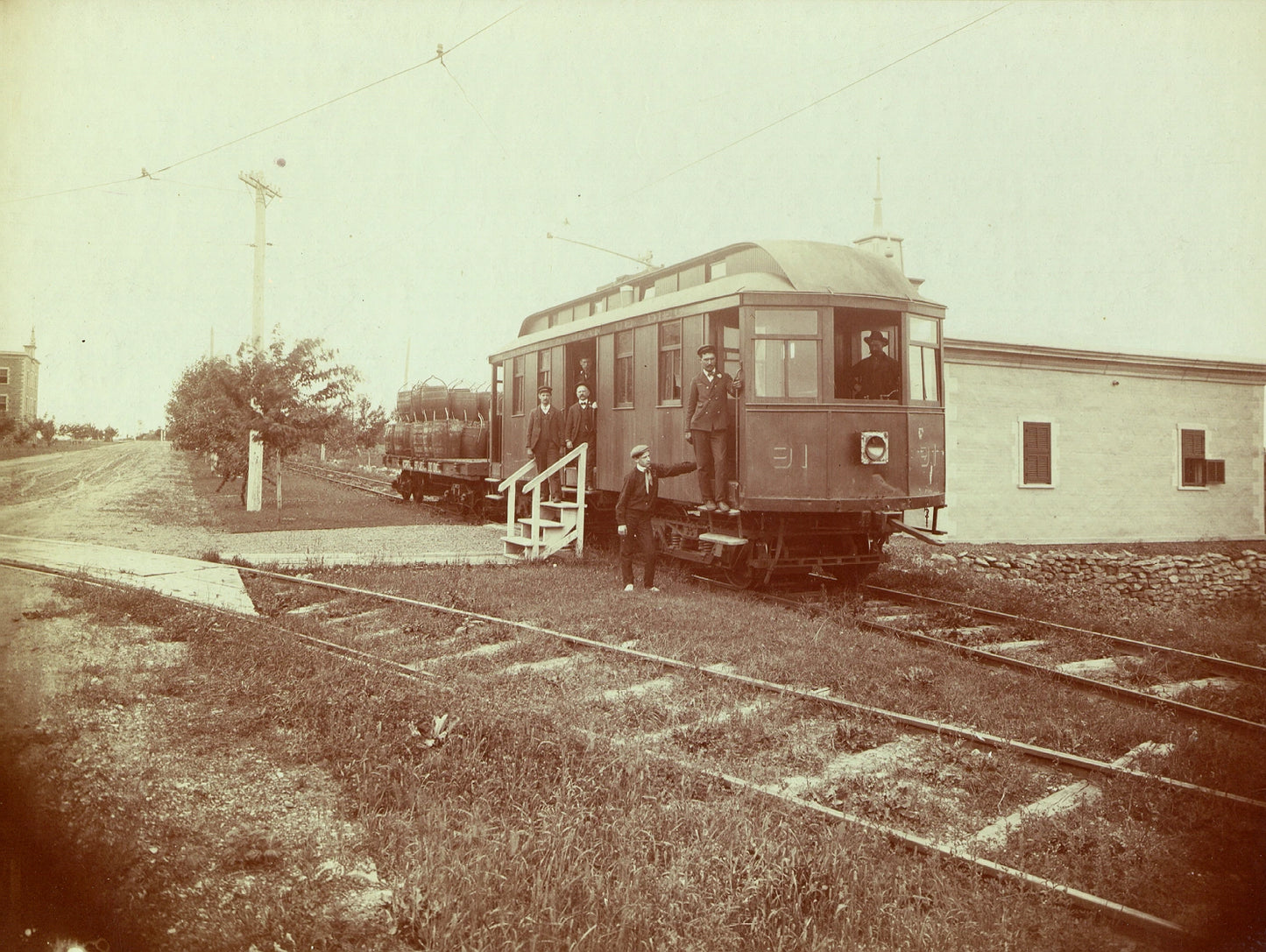 Tramway desservant l'asile Saint-Jean-de-Dieu
