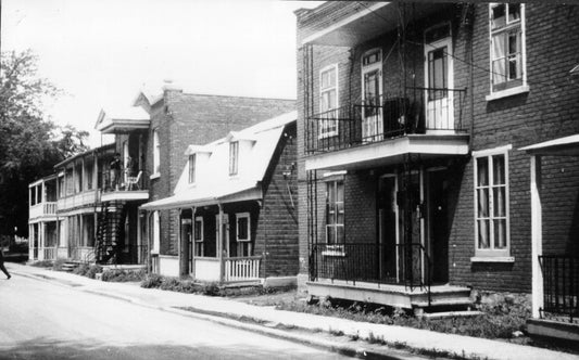 Maisons sur la rue Saint-Malo à Longue-Pointe