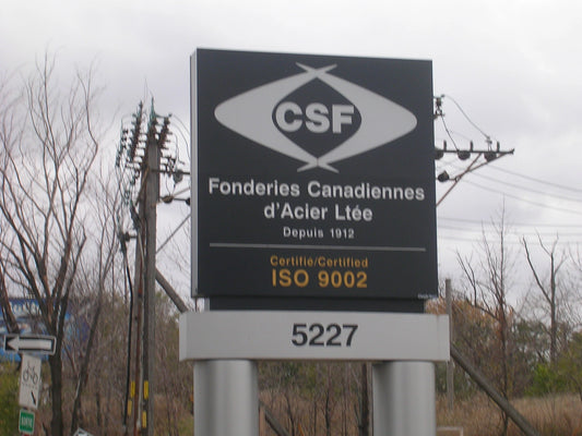 Entrée principale de la Canadian Steel and Foundries