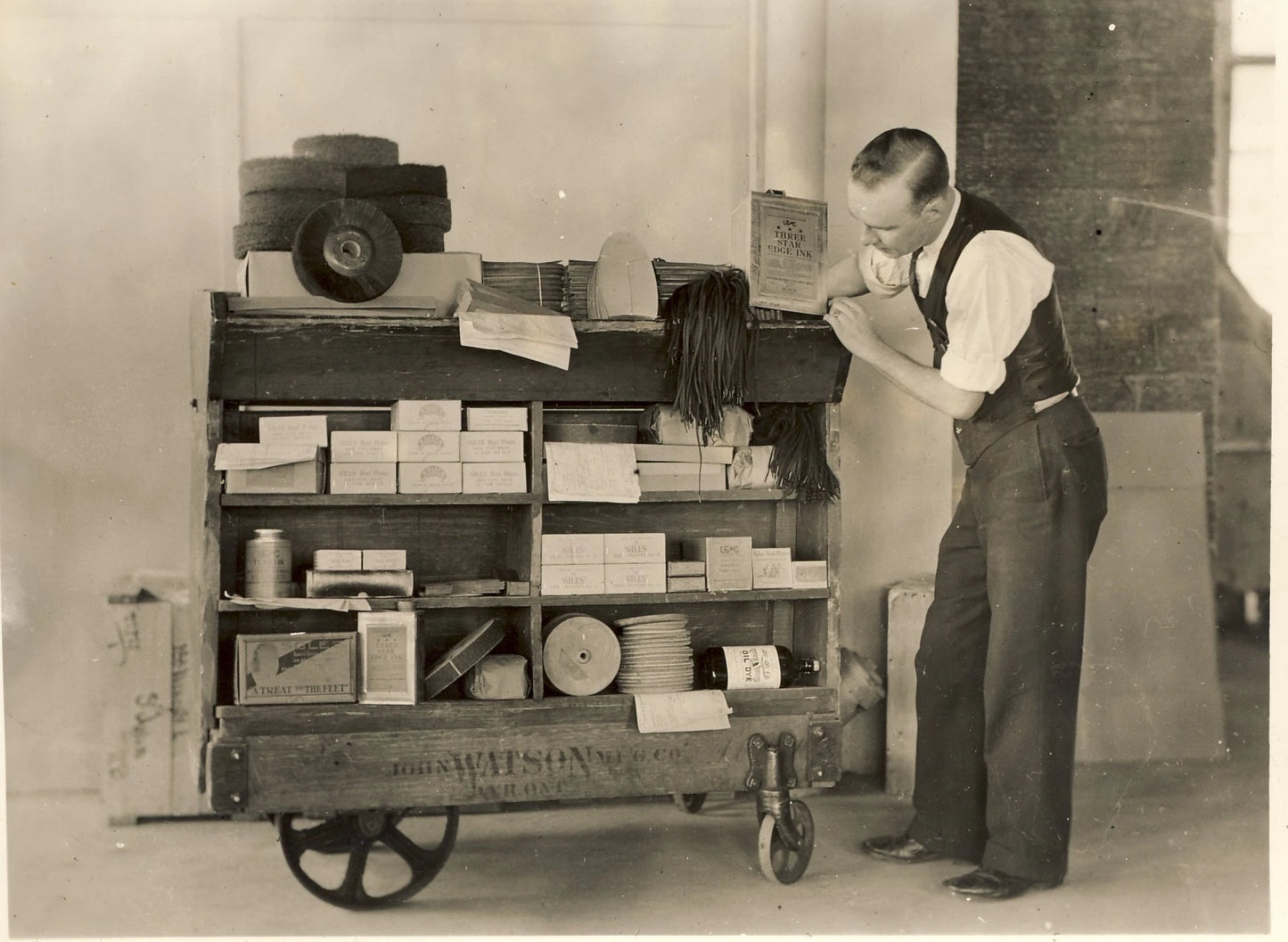 L'oncle de Mireille, Pierre Gauthier, employé de la USMCO, en 1934