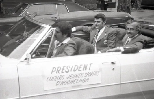 Décapotable du président des Loisirs Jeunes Sportifs d'Hochelaga