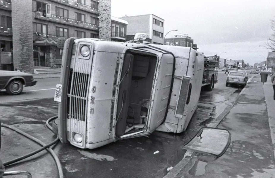 Accident spectaculaire
