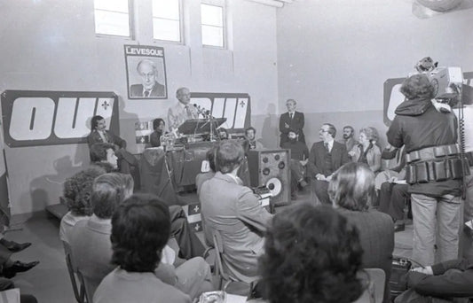 René Lévesque fait campagne pour le oui