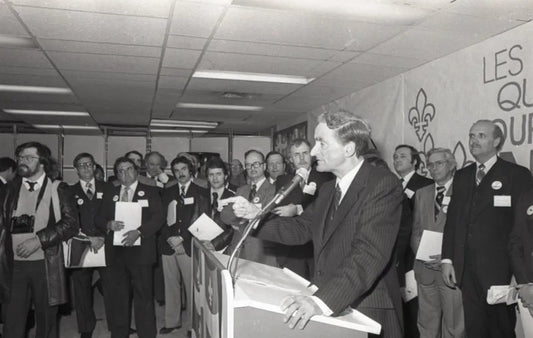 Claude Ryan fait campagne pour le non