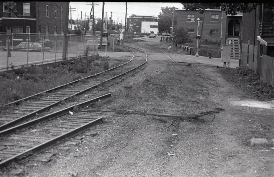 Enlèvement de la voie ferrée