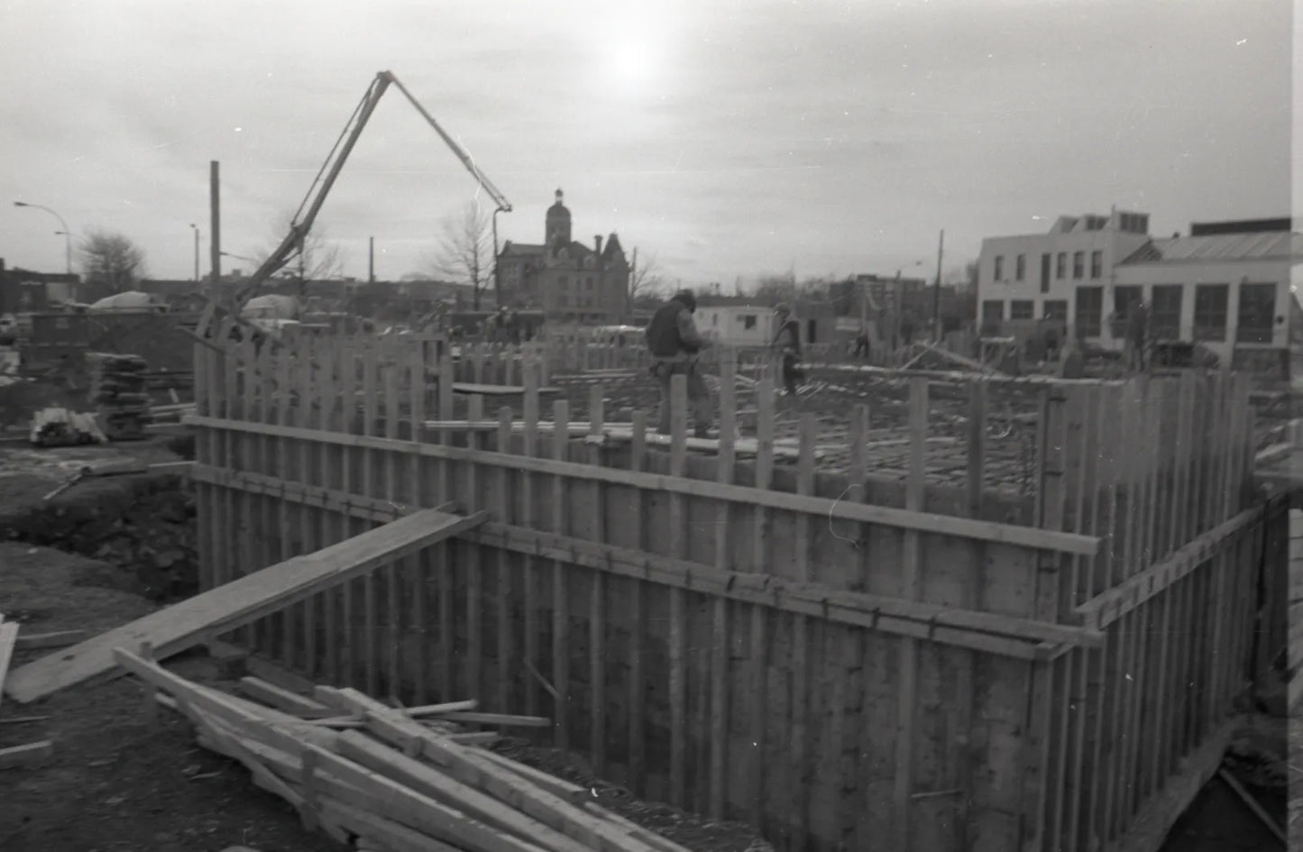 Construction non loin du marché Maisonneuve