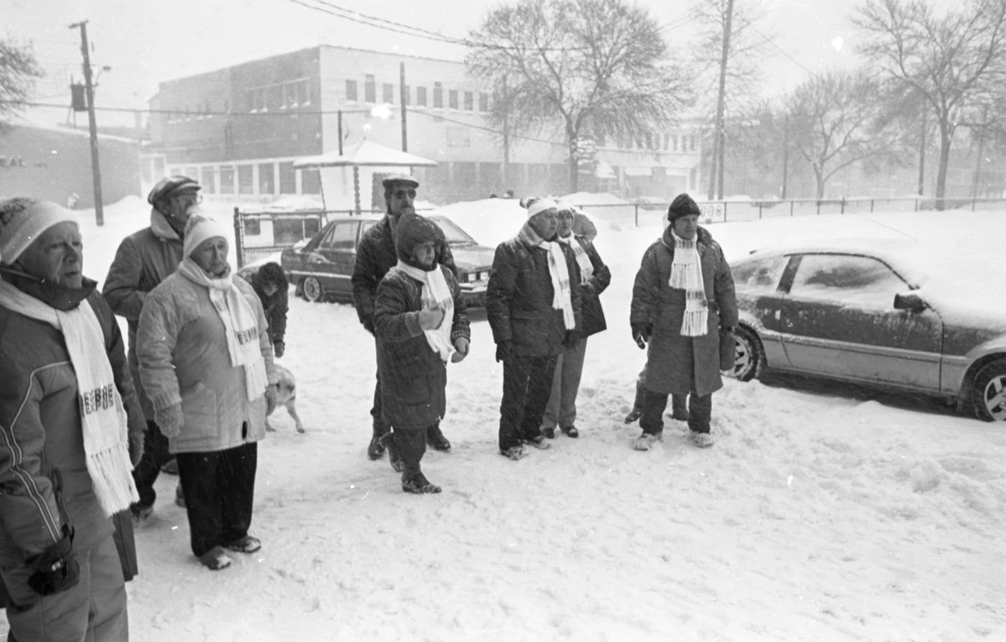 Marcheurs l'hiver
