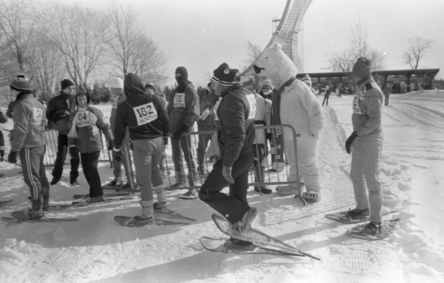 Compétition de raquettes au parc Maisonneuve