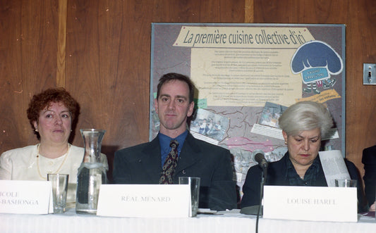 Réal Ménard, Louise Harel et Nicole Forget Bashonga