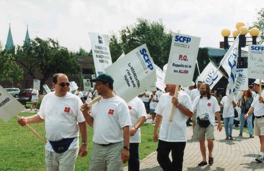 Manifestation du Syndicat des fonctionnnaires municipaux de Montréal
