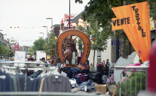 Vente trottoir au thème Country