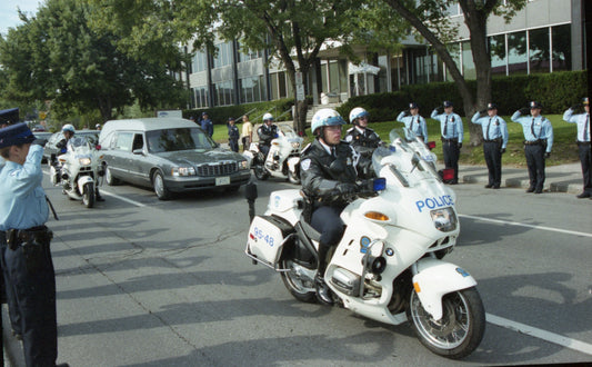 Cortège funèbre pour le défunt policier Alain Matte