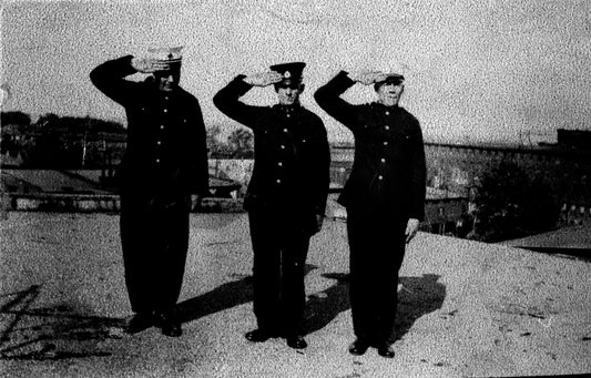 Rosario Soucy et deux collègues pompiers