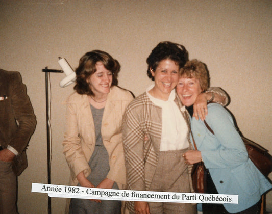 Louise Harel pendant la campagne de financement du PQ