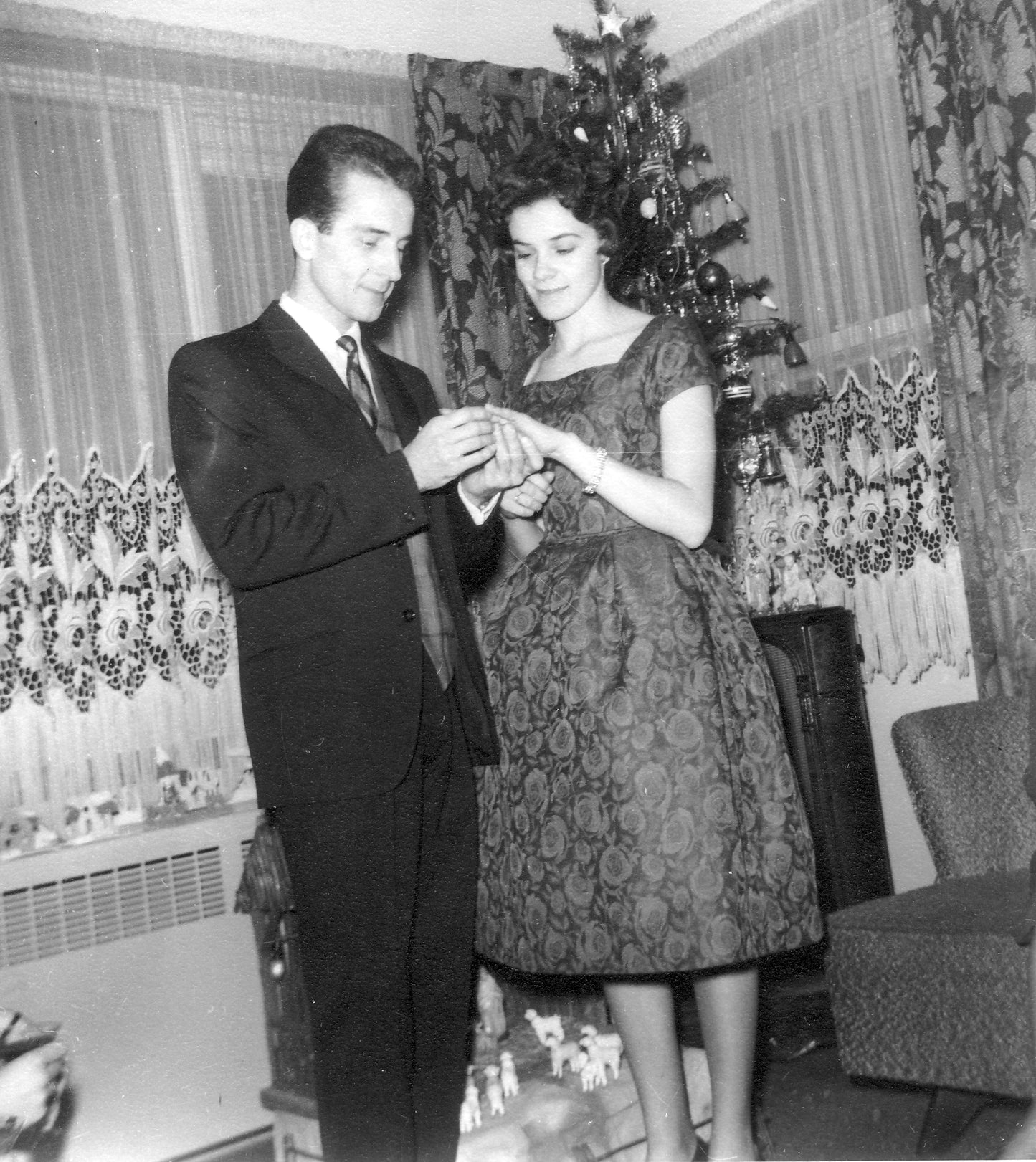 Fiançailles de Maurice Day et Michèle Hébert
